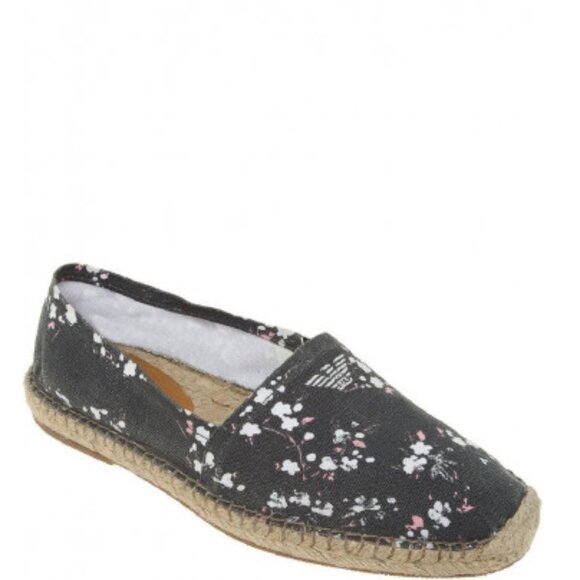 Armani Jeans Mens Espadrilles With Floral Print - Picture 1 of 3